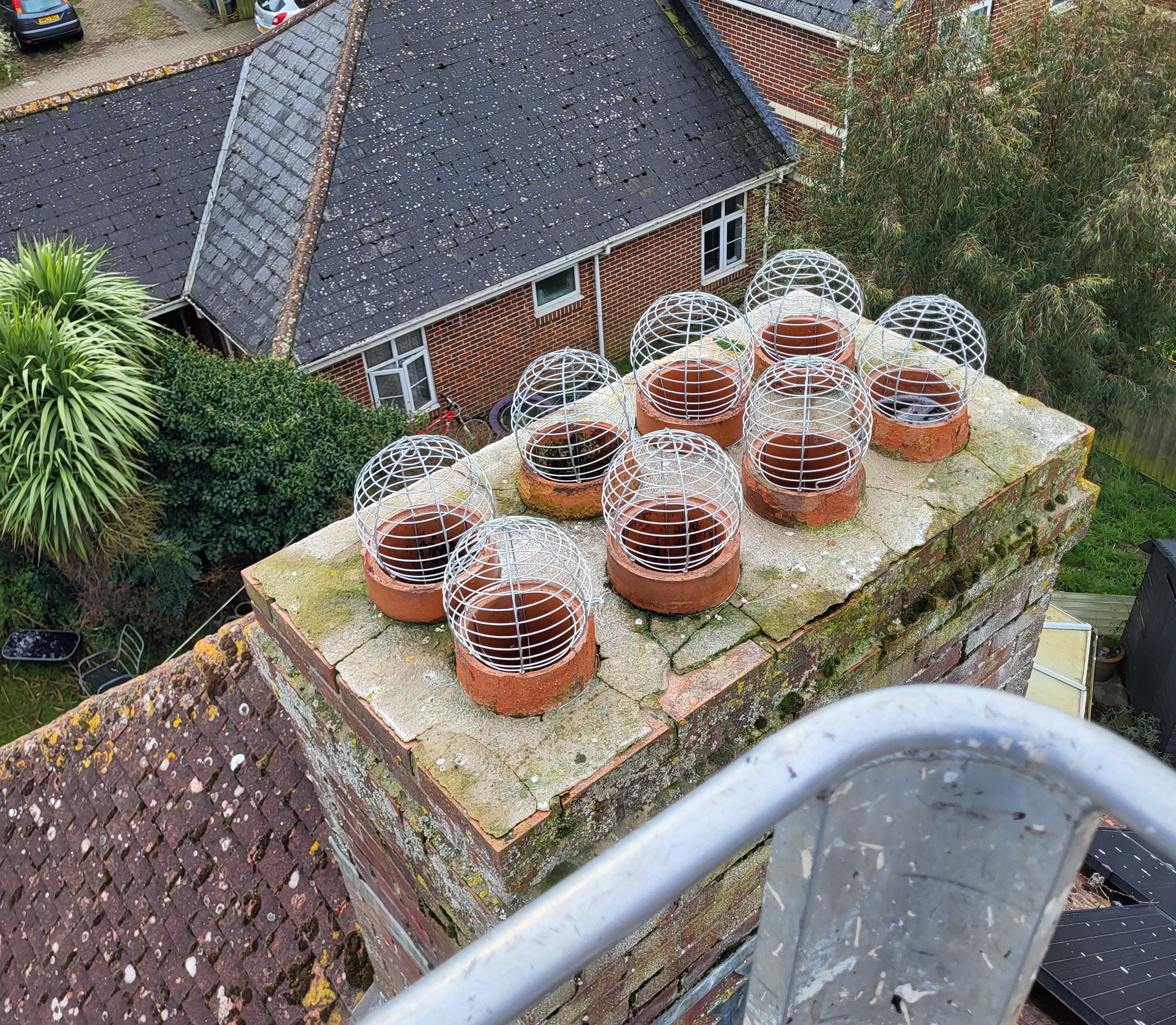 Chimney repairs, capping and installing flue liners
